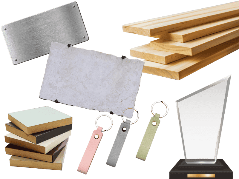 Materiais para gravação a laser